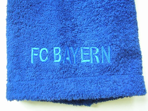 FC BAYERN MÜNCHEN Bademantel Flausch-Frottee "Marine" Größe XXL
